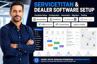 servicetitan dubadu dealertrack dealercenter vinsolutions dealerpeak auto mate
