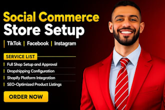 launch tiktok shop setup tiktok dropshipping facebook instagram shop integration