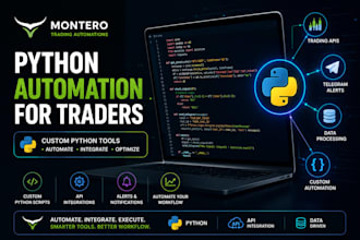 develop python trading automation tools