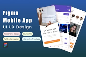 do figma mobile app ui ux design app design, figma prototype for android and ios