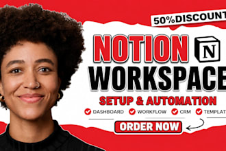 notion template build notion automated dashboard notion workflow notion expert