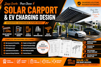 solar carport, ev charging, ev infrastructure, level 2 charger solar struct