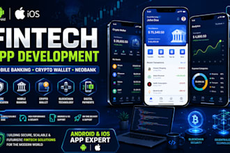 develop fintech mobile banking app crypto wallet app neobank