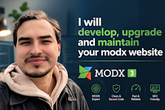 develop, upgrade and maintain your modx website