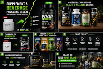 design high converting supplement and beverage packaging that sells