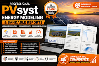 pvsyst, energy modeling, bankable report, loss diagram, solar performance