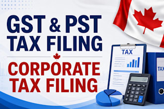 file canada corporate tax, sales taxes gst, hst, pst, qst for canada businesses