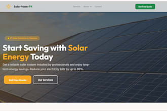 design high converting solar website, that gets more appointments