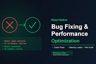 fix bugs and optimize performance in your react native app