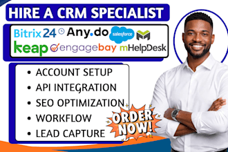 setup bitrix24 keap crm anydo engagebay automation salesforce act mhelpdesk