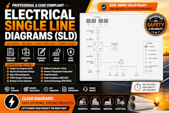 single line diagram electrical sld schematic design solar wiring ocpd sizing