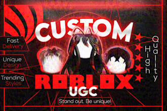 design custom roblox ugc who sell