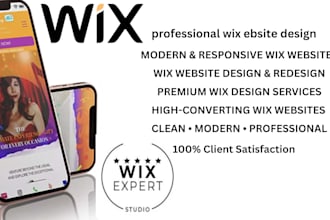 design and redesign professional wix websites