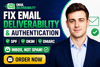 setup fix email deliverability inbox spam issue authentication spf dkim dmarc