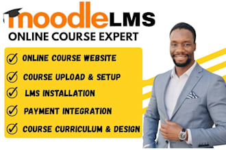 create custom moodle lms elearning website for courses and schools scorm