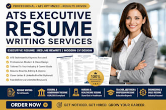executive resume writing for IT CV ats resume design cover letter