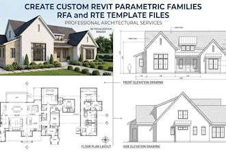 create custom revit parametric families rfa and rte template files