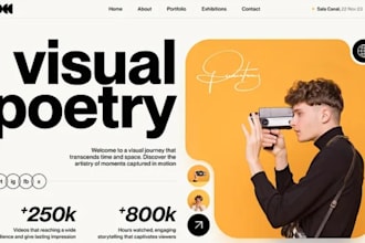 redesign squarespace videographer website media production portfolio website