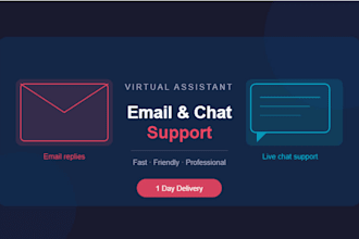 be your virtual assistant for email and chat support