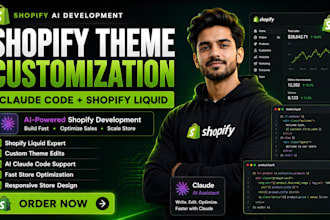 create shopify theme customization claude code ai shopify liquid shopify store