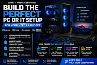 recommend IT equipment for your business or gaming setup