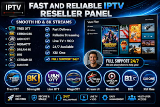setup xciptv reseller dashboard, mega ott, fox, plixir and panel services