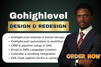 build gohighlevel landing page, gohighlevel sales funnel, gohiglevel automation