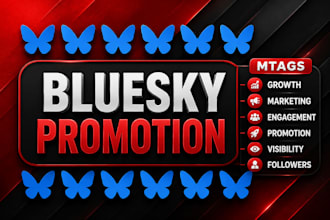 increase  bluesky orgainc followers, blue sky marketing, growth promotion