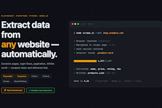 build a web scraper or browser automation script