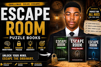 design stunning puzzle books, logic games and escape room challenges