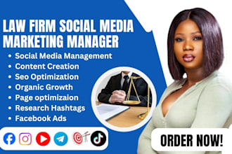 be your law firm social media marketing manager for notary attorneys lawyers