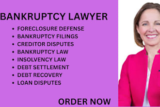 handle debt recovery, bankruptcy disputes,insolvency claims and creditor matters