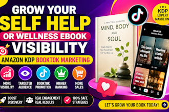 do self help book promotion amazon KDP booktok marketing to reach target readers