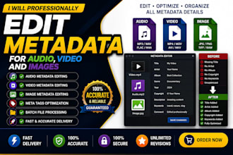 edit metadata tags for audio video and image files