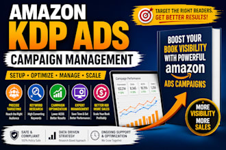 setup and manage amazon KDP ads campaign kindle ads campaign for your book