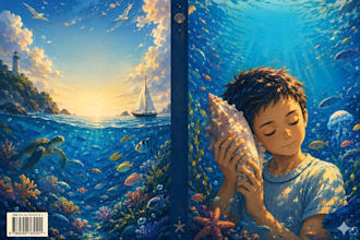 design cute ai children book covers and characters