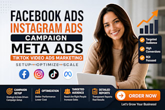 do facebook ads, instagram ads campaign, meta ads, tiktok video ads marketing