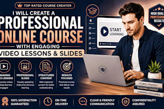 design your complete online course curriculum and ppt slides ready to launch