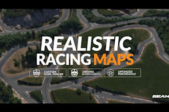 build realistic beamng racing maps and driving environments