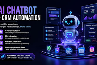 build gohighlevel ai chatbot, automation and CRM integration