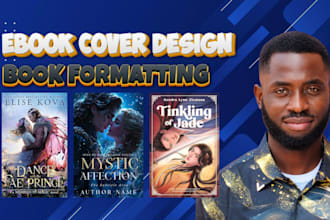 do ebook cover design, ebook formatting, romance cover design for amazon KDP