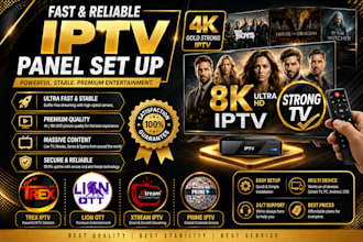 setup full reseller panel, fox panel, strong8k, mega ott, lion ott, dream4k