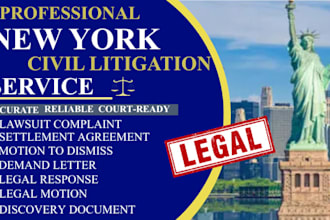 write demand letter cease and desist civil litigation motion for ny ca fl and tx