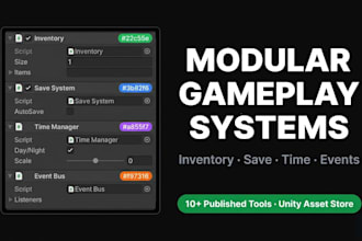 build a modular gameplay system for your unity game