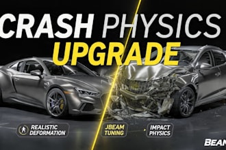 create beamng crash physics upgrades and realistic deformation mods