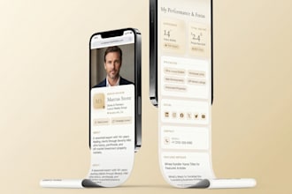 develop clickable digital business card for real estate agents