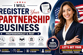 register your partnership business professionally and fast