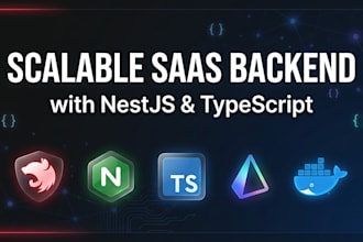 build a scalable saas backend or secure rest API with nestjs
