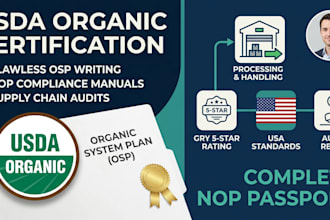 write usda organic certification files and nop compliance