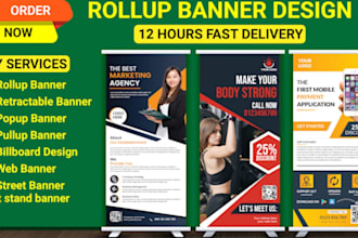 design professional rollup banner retractable billboard hoarding linesheet